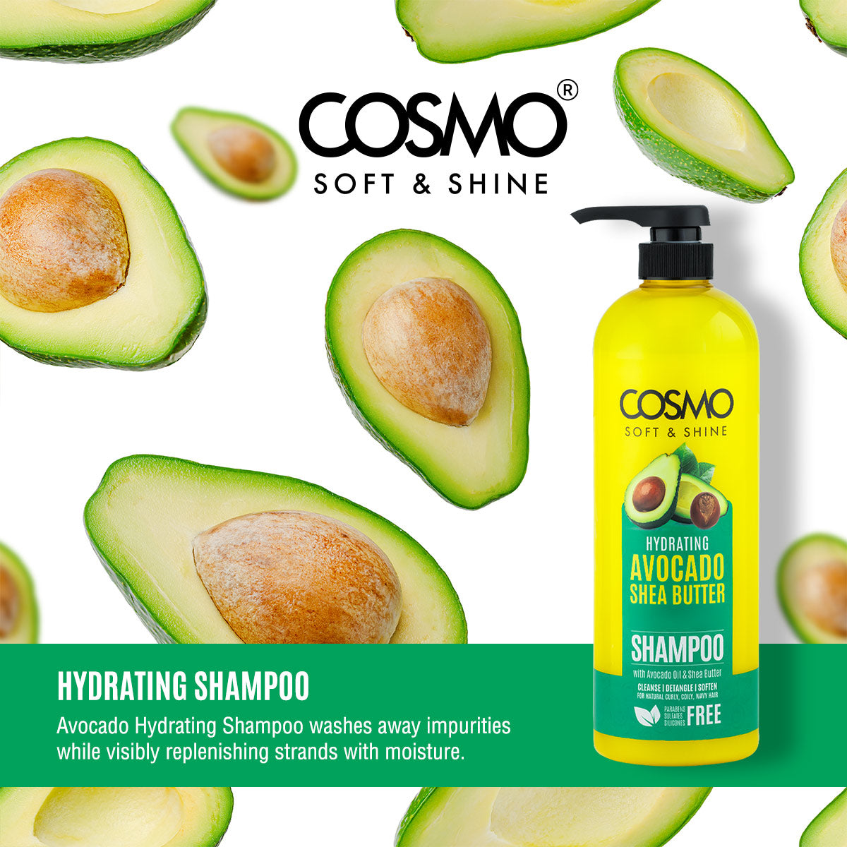 Soft & Shine Hydrating Avocado & Shea Butter Shampoo